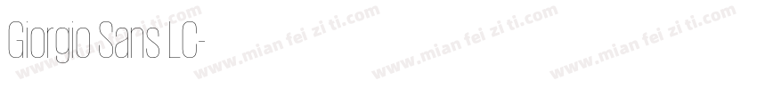 Giorgio Sans LC字体转换